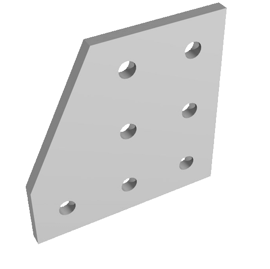 7L Bolts Reinforcement Connection Joining plate   3060 (7 L Joining plate) - Extrusion and CNC