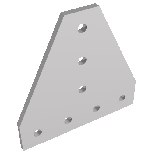 7T Bolts Reinforcement Connection plate   4040 (7 Tee  Joining plate) - Extrusion and CNC
