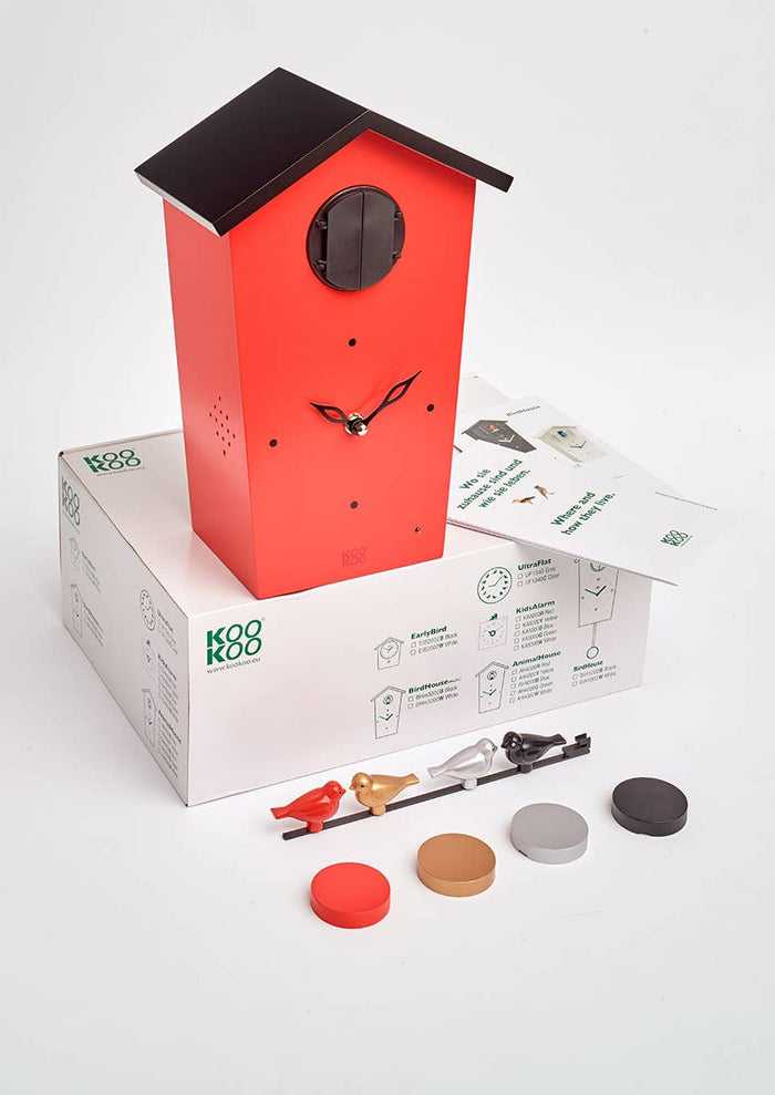 BirdHouse Cuckoo Clock | Red