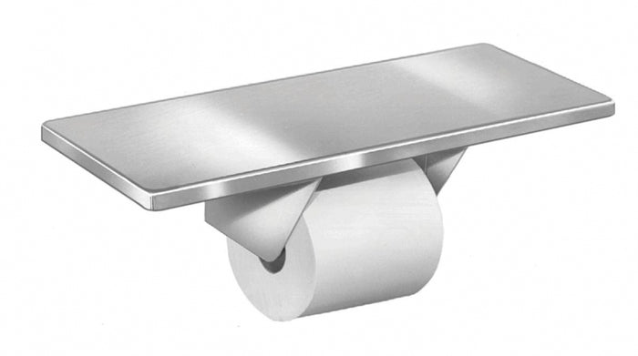 Bradley 5262 Single Toilet Roll Holder with Shelf