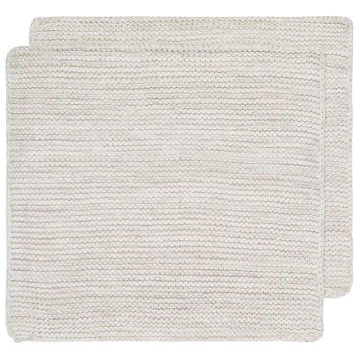 Dove Gray Knit Dishcloths Set of 2 - Magnolia Lane co. Home + Garden + Gift
