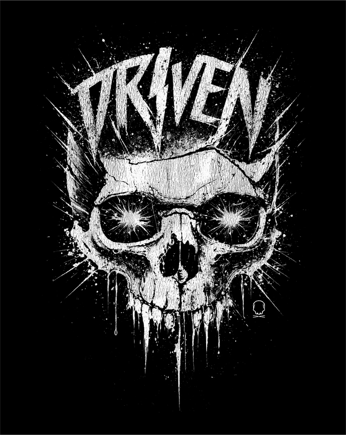 DRIVEN SKULL DECAL