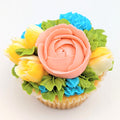 Large Cupcake: Assorted Flowers 2