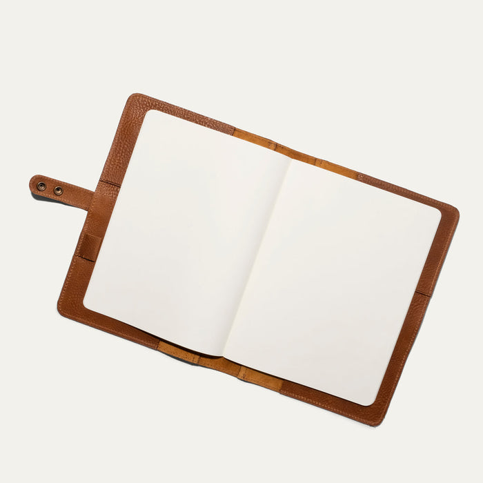 Large Leather Journal Cover | Cognac