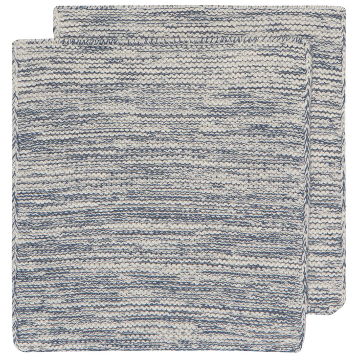 Midnight Blue Knit Dishcloths Set of 2 - Magnolia Lane co. Home + Garden + Gift