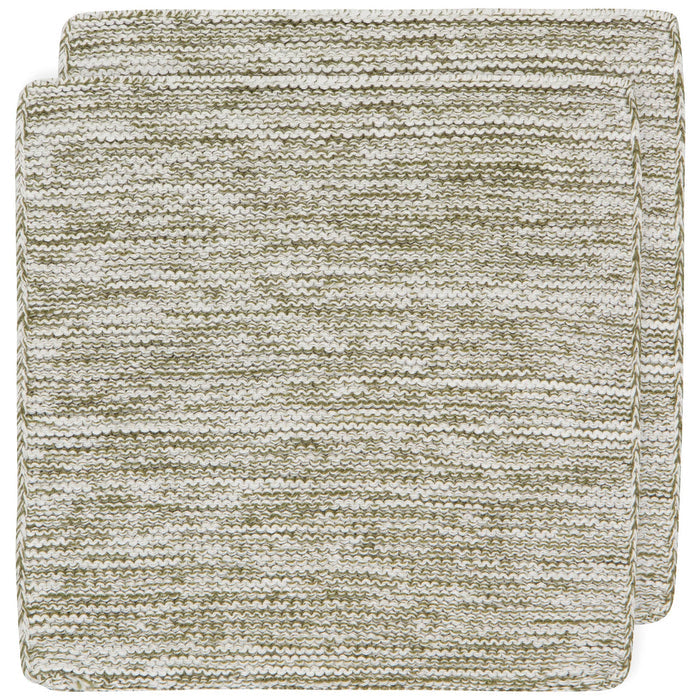 Olive Branch Knit Dishcloths Set of 2 - Magnolia Lane co. Home + Garden + Gift