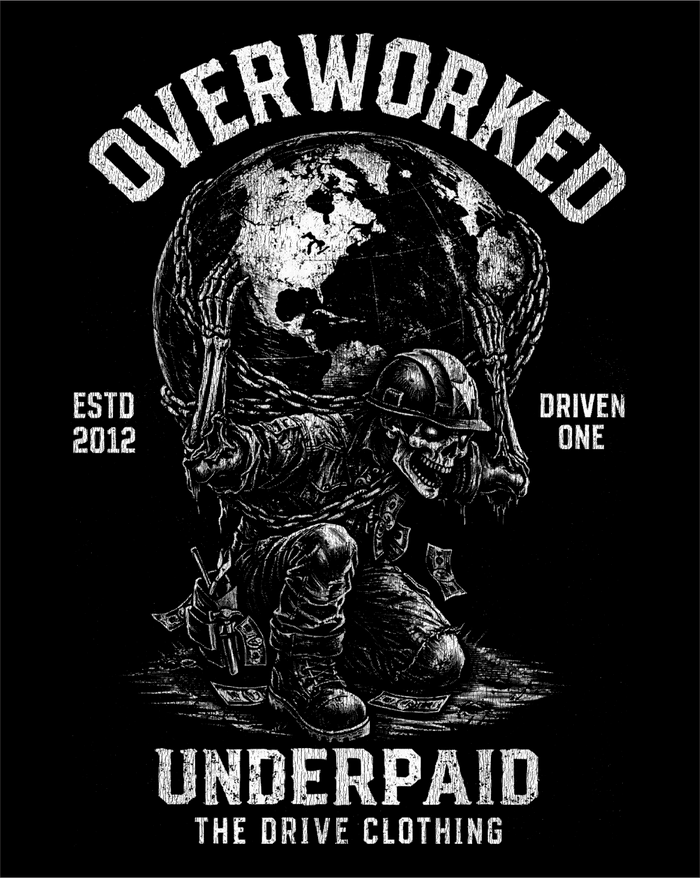 OVERWORKED DECAL