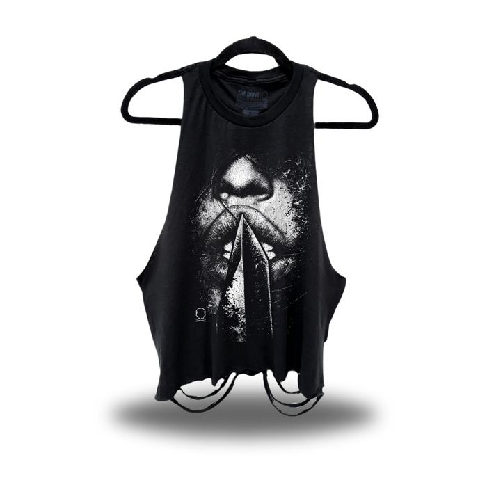 SHH ROAD RASH CROP TANK TOP