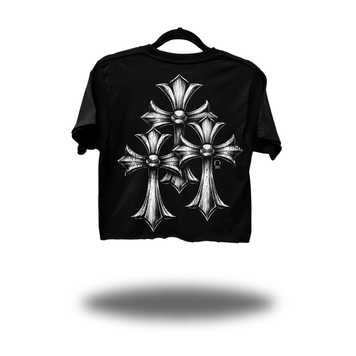 TRIO CROSS CROP TOP