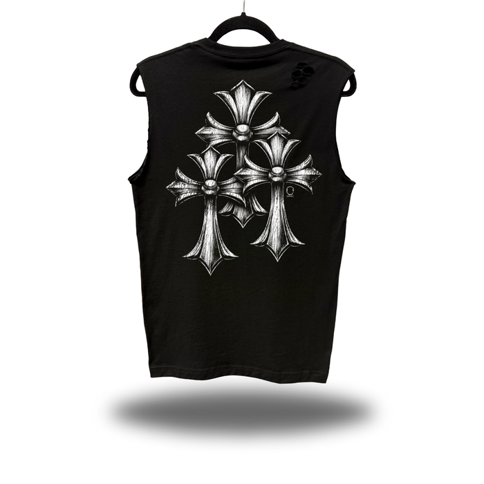 TRIO CROSS ROAD RASH MUSCLE TANK