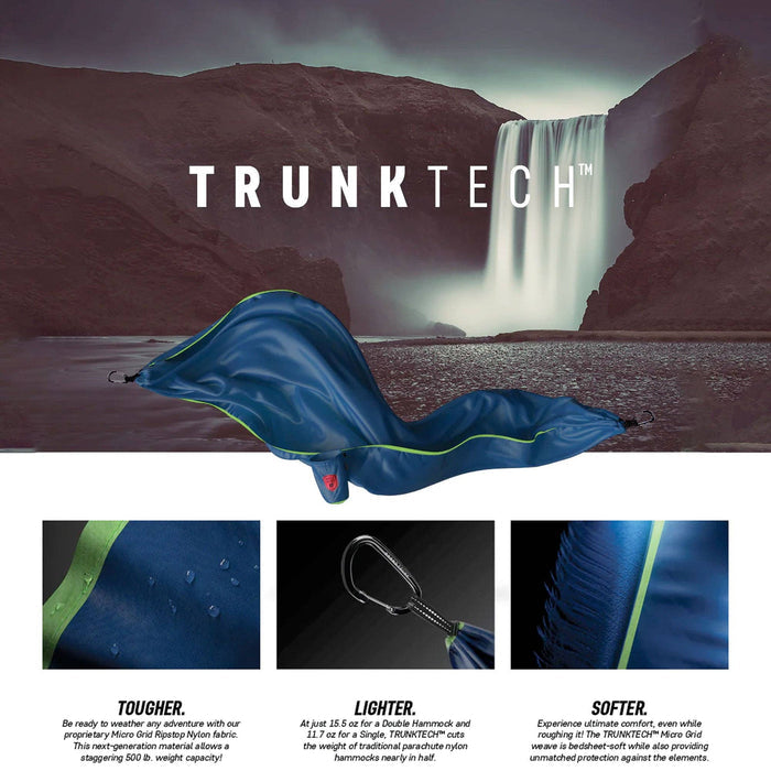 Trunktech Hammock Single | Navy & Green