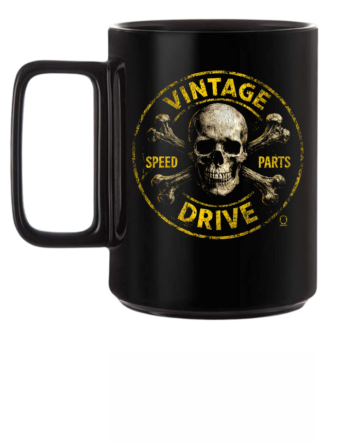VINTAGE SKULL MUG